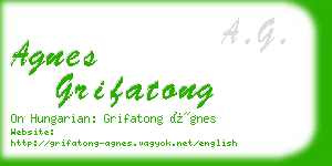 agnes grifatong business card